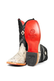 Cattleman Cowhide Red Bottom Square Toe Cowboy Boot Size 10 Box RM53