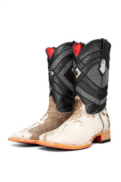 Cattleman Cowhide Red Bottom Square Toe Cowboy Boot Size 10 Box RM54