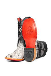 Cattleman Cowhide Red Bottom Square Toe Cowboy Boot Size 12 Box RM56