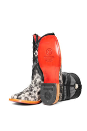 Cattleman Cowhide Red Bottom Square Toe Cowboy Boot Size 12.5 Box RM57