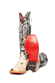 Women's Tall Cowhide Red Bottom Square Toe Cowboy Boot Size 7.5 Box UW6