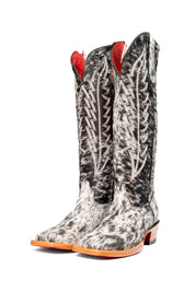 Women's Tall Cowhide Red Bottom Square Toe Cowboy Boot Size 8 Box UW7