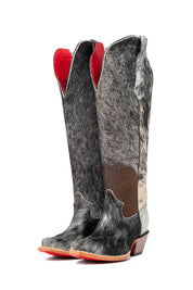 Gia Tall Cowhide Red Bottom Snip Toe Cowboy Boot Size 6 Box UW13