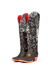 Gia Tall Cowhide Red Bottom Snip Toe Cowboy Boot Size 6 Box UW15