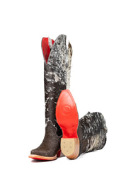Gia Tall Cowhide Red Bottom Snip Toe Cowboy Boot Size 6 Box UW15