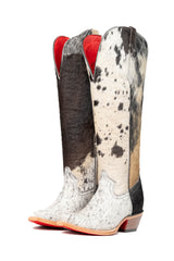 Gia Tall Cowhide Red Bottom Snip Toe Cowboy Boot Size 6 Box UW16