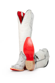 Gia Tall Cowhide Red Bottom Snip Toe Cowboy Boot Size 6.5 Box UW17