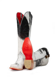 Gia Tall Cowhide Red Bottom Snip Toe Cowboy Boot Size 6.5 Box UW18