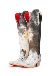 Gia Tall Cowhide Red Bottom Snip Toe Cowboy Boot Size 7 Box UW21