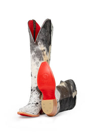 Gia Tall Cowhide Red Bottom Snip Toe Cowboy Boot Size 7 Box UW21
