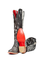 Gia Tall Cowhide Red Bottom Snip Toe Cowboy Boot Size 7.5 Box UW23