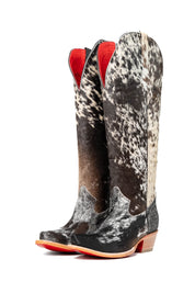 Gia Tall Cowhide Red Bottom Snip Toe Cowboy Boot Size 7.5 Box UW25