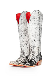 Gia Tall Cowhide Red Bottom Snip Toe Cowboy Boot Size 8 Box UW29