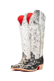 Gia Tall Cowhide Red Bottom Snip Toe Cowboy Boot Size 8.5 Box UW31