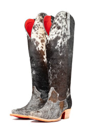 Gia Tall Cowhide Red Bottom Snip Toe Cowboy Boot Size 8.5 Box UW33