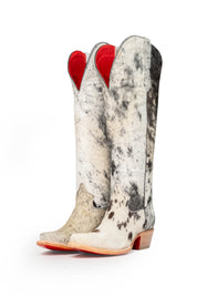Gia Tall Cowhide Red Bottom Snip Toe Cowboy Boot Size 9 Box UW37