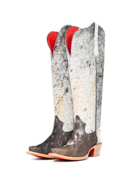 Gia Tall Cowhide Red Bottom Snip Toe Cowboy Boot Size 9 Box UW40