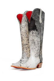 Gia Tall Cowhide Red Bottom Snip Toe Cowboy Boot Size 9.5 Box UW42