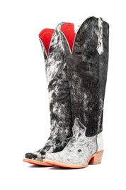 Gia Tall Cowhide Red Bottom Snip Toe Cowboy Boot Size 10 Box UW44