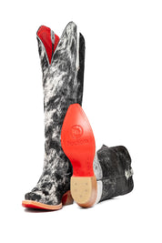 Gia Tall Cowhide Red Bottom Snip Toe Cowboy Boot Size 10 Box UW44