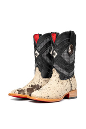 Prescott Cowhide Red Bottom Square Toe Cowboy Boot Size 7 Box RM14