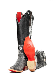 Gia Tall Cowhide Red Bottom Snip Toe Cowboy Boot Size 10 Box UW45