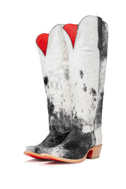 Gia Tall Cowhide Red Bottom Snip Toe Cowboy Boot Size 11 Box UW49