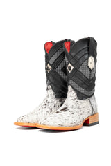 Prescott Cowhide Red Bottom Square Toe Cowboy Boot Size 6 Box RM3