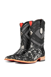 Cattleman Cowhide Red Bottom Square Toe Cowboy Boot Size 8 Box RM24