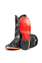 Cattleman Cowhide Red Bottom Square Toe Cowboy Boot Size 8 Box RM24