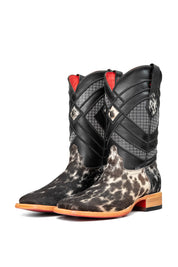 Cattleman Cowhide Red Bottom Square Toe Cowboy Boot Size 8 Box RM25