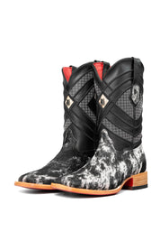 Cattleman Cowhide Red Bottom Square Toe Cowboy Boot Size 8 Box RM28
