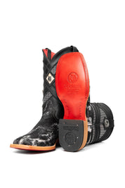 Cattleman Cowhide Red Bottom Square Toe Cowboy Boot Size 8 Box RM28