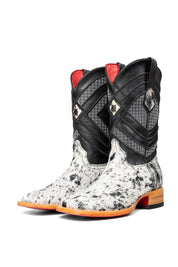 Cattleman Cowhide Red Bottom Square Toe Cowboy Boot Size 8 Box RM30