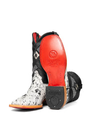 Cattleman Cowhide Red Bottom Square Toe Cowboy Boot Size 8 Box RM30