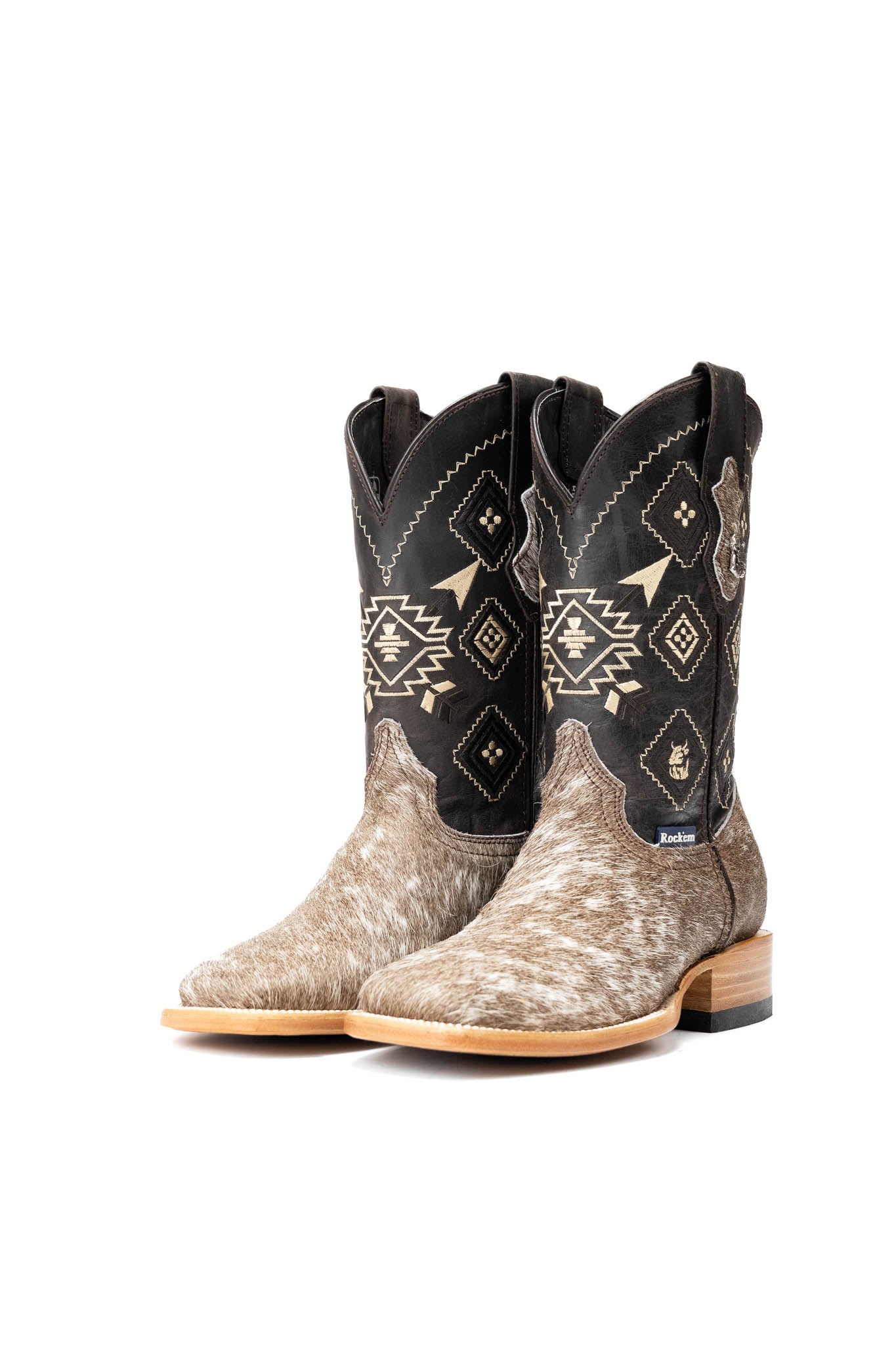 Men's Cowhide Square Toe Cowboy Boot Size 6 Box PM1