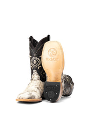 Men's Cowhide Square Toe Cowboy Boot Size 7 Box PM4