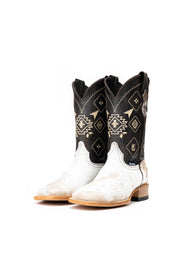 Men's Cowhide Square Toe Cowboy Boot Size 7 Box PM5