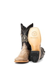 Men's Cowhide Square Toe Cowboy Boot Size 7.5 Box PM8