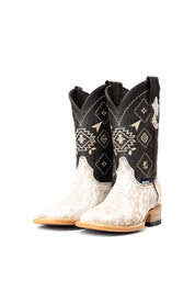 Men's Cowhide Square Toe Cowboy Boot Size 6 Box PM2