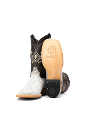 Men's Cowhide Square Toe Cowboy Boot Size 9.5 Box PM25