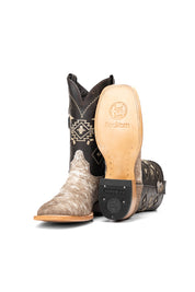 Men's Cowhide Square Toe Cowboy Boot Size 10 Box PM26