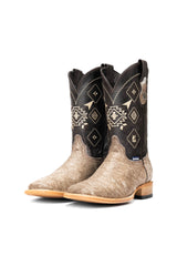 Men's Cowhide Square Toe Cowboy Boot Size 10 Box PM28 DRAFT 08/06