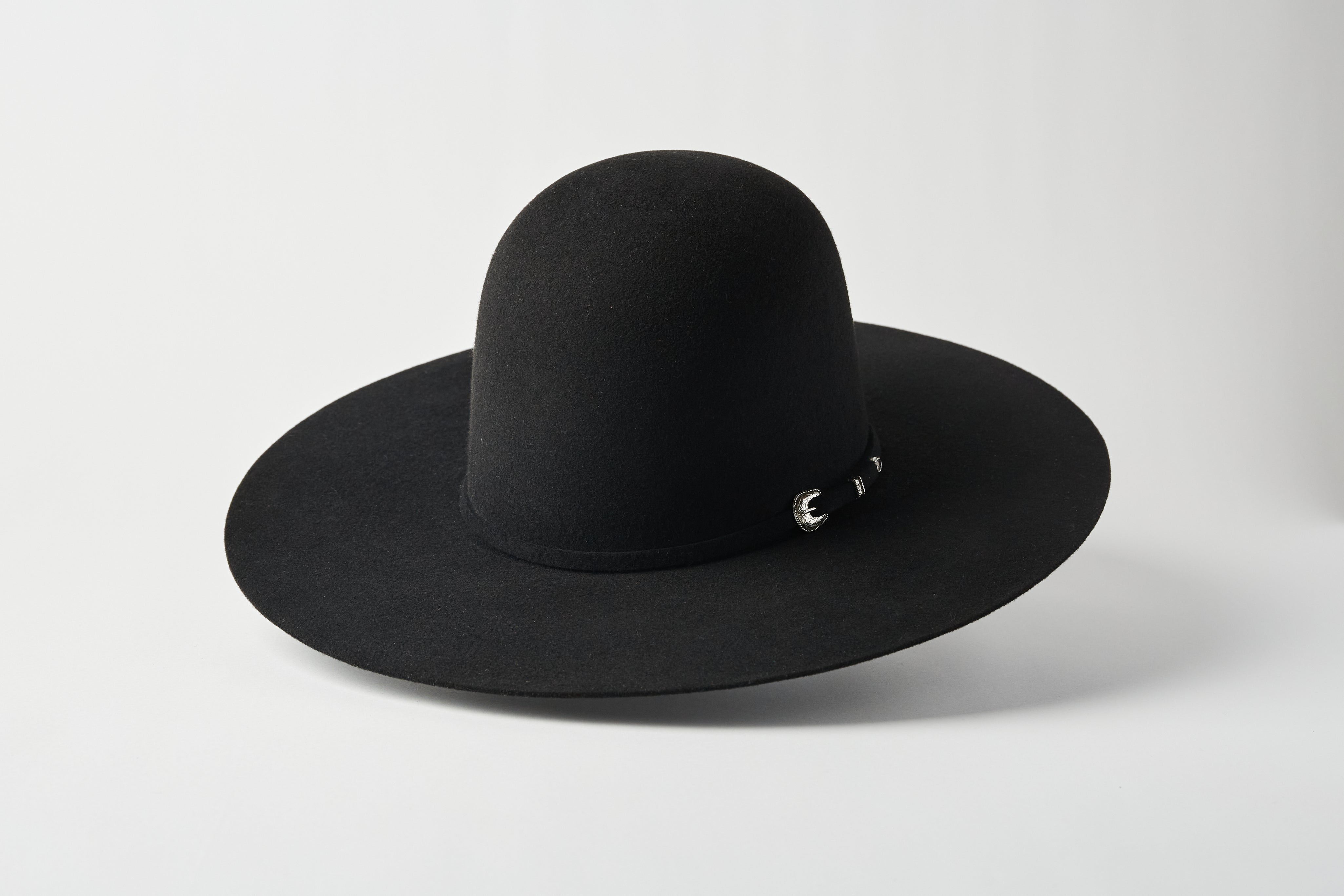 Serratelli 6X Black Beaumont Open Crown Felt Cowboy Hat