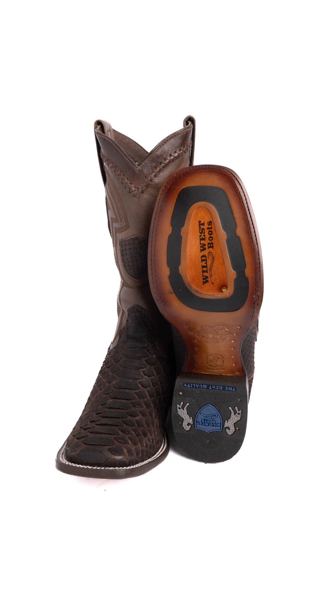 Python Wild West Square Toe Cowboy Boot