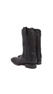 Ostrich Wild West Square Toe Cowboy Boot