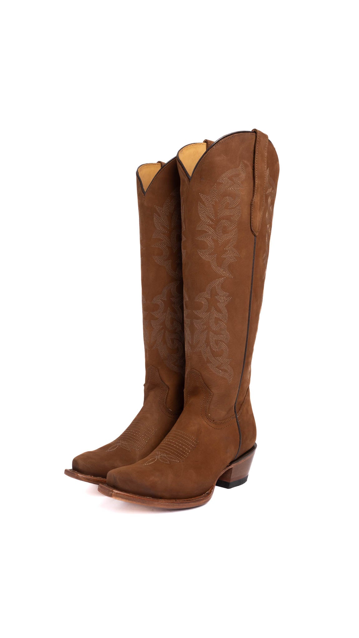 Mariana Nobuck Tall Snip Toe Cowgirl Boot