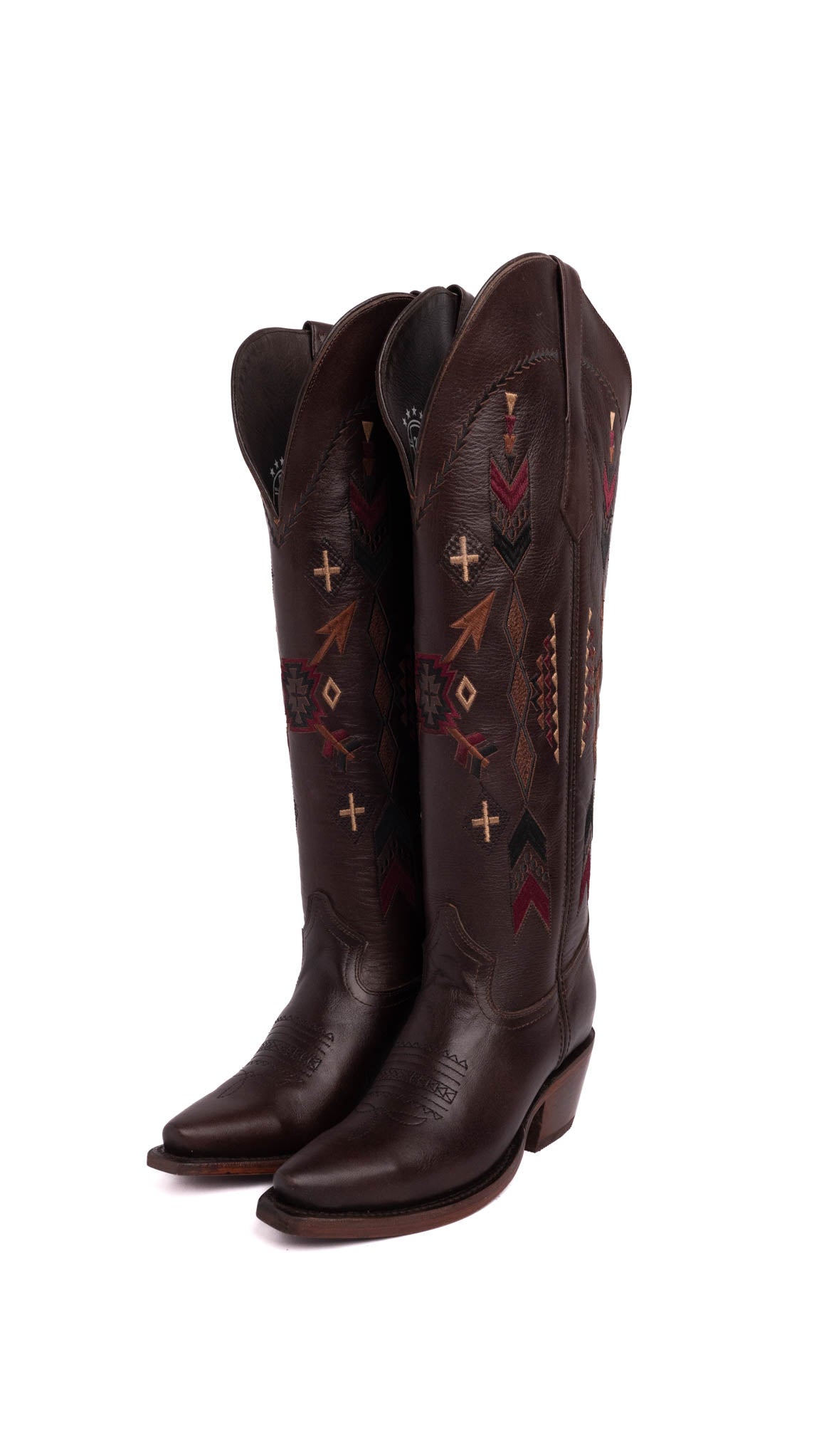 Azteck Edition Wide Calf Friendly Tall Snip Toe Cowgirl Boots