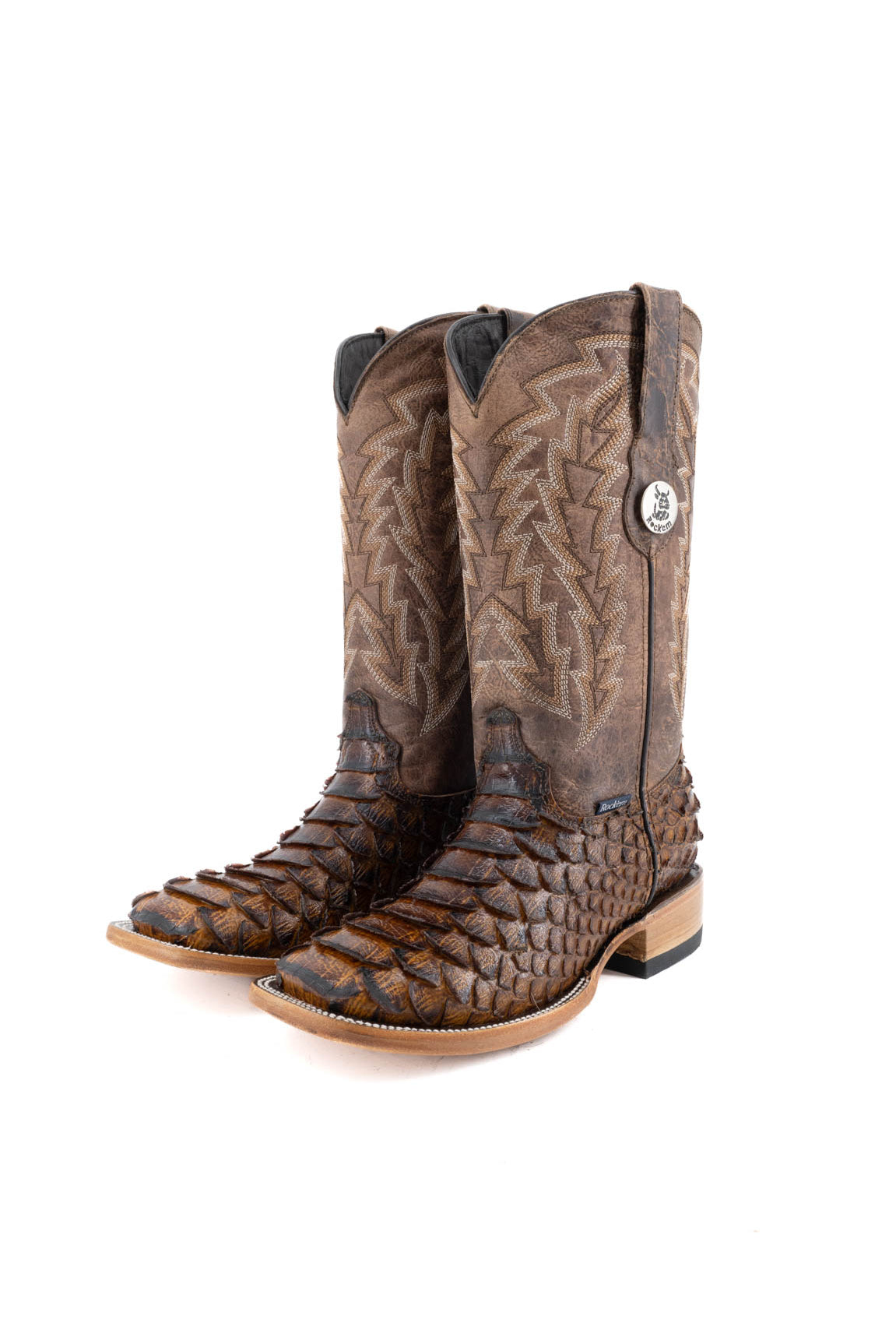 Piton Clon Square Toe Cowgirl Boot