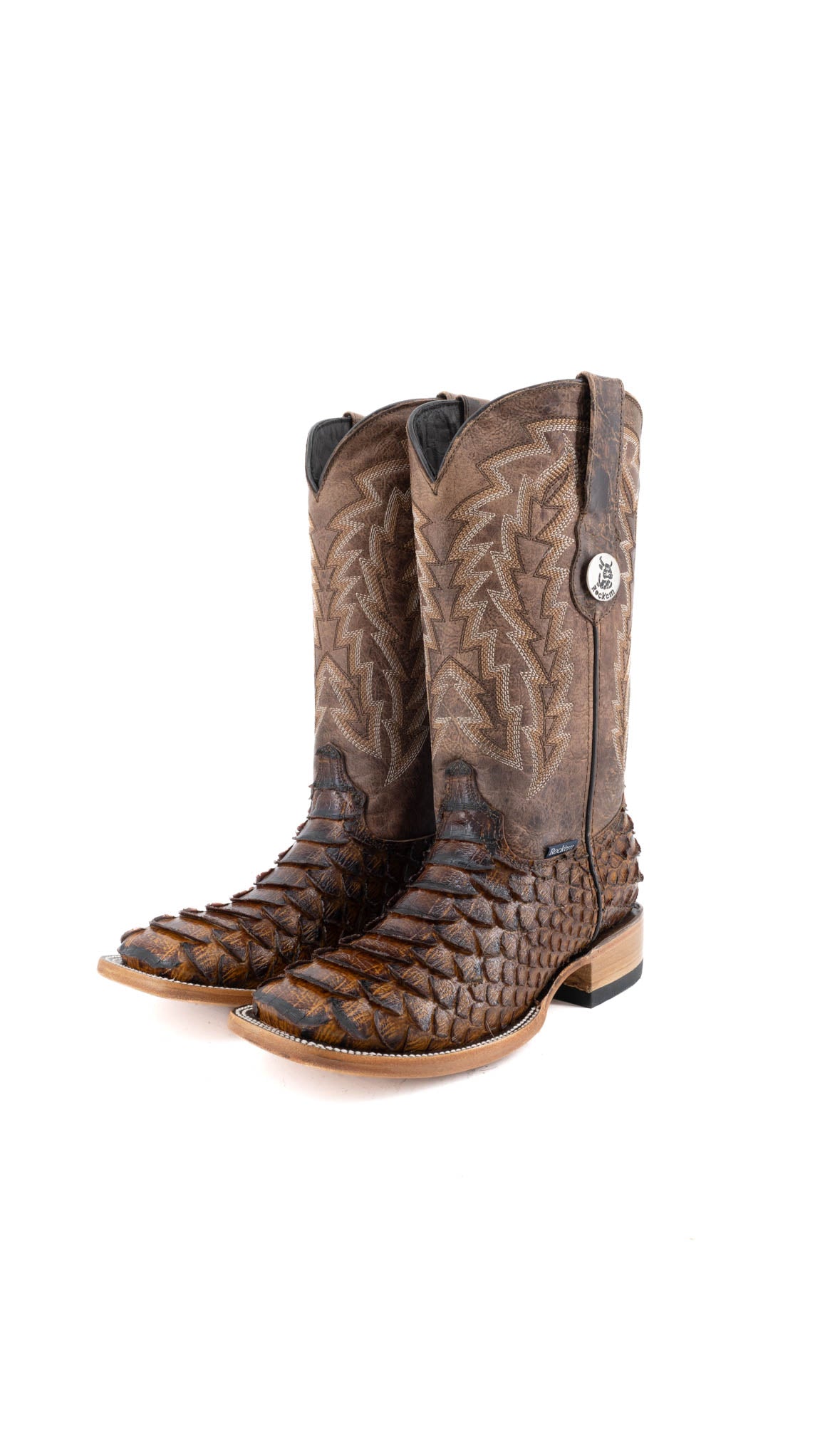 Piton Clon Square Toe Cowgirl Boot